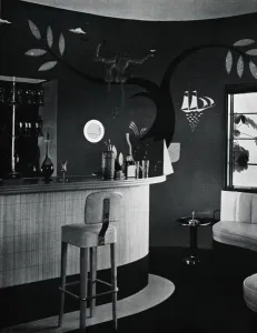 The Bar in Mr. and Mrs. Joe Penners house, Beverly Hills, California, c1939. Artist: Stuart O Brien