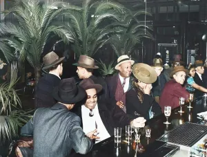 Nypl Prints: The bar at Palm Tavern, Negro restaurant on 47th Street
