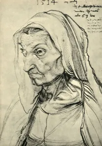Elderly Prints: Barbara Dürer, 1514, (1943). Creator: Albrecht Durer
