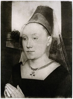 Hans Memling Gallery: Barbara Van Vlaenderbergh, wife of Guillaume Moreel, c1480, (1927). Artist: Hans Memling