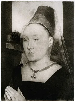 Barbara Van Vlaenderbergh, wife of Guillaume Moreel, c1480, (1927). Artist: Hans Memling