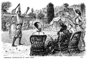 Barbarous Technicalities of Lawn Tennis, 1882 (1891). Artist: George du Maurier