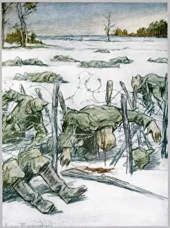 Barbed Wire, 1916. Artist: Louis Raemaekers