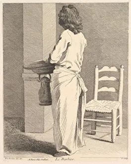Barber Collection: The Barber, 1737. Creator: Caylus, Anne-Claude-Philippe de