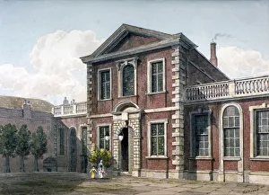 George Shepherd Prints: Barber Surgeons Hall and Courtyard, City of London, 1812