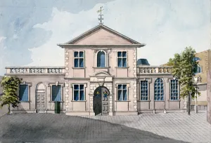 Barber Surgeons Hall, Monkwell Street, City of London, c1800