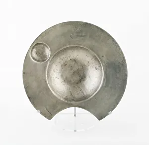 Grooming Prints: Barbers Bowl, London, c. 1680. Creator: William Allen