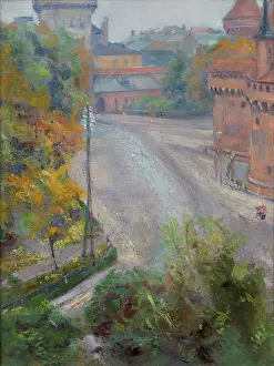 Road Junction Prints: The Barbican and the Florianska Street-View from Zacisze Street