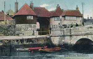 River Stour Prints: The Barbican, Sandwich, Kent, c1905