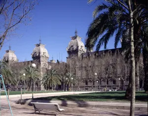 Spain Catalonia Barcelone Prints: Barcelona Courthouse, 1908, by Enric Sagnier and Josep Domenech i Estapà