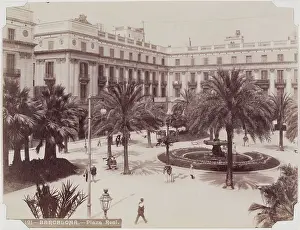 Barcelona, Plaza Real, between 1850 and 1900. Creator: Unknown