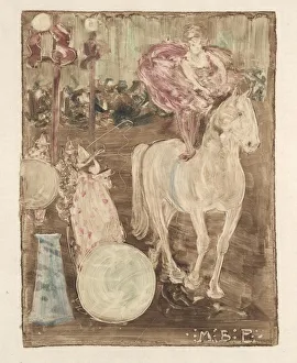 Bareback Rider, c. 1895. Creator: Maurice Prendergast (American, 1858-1924)