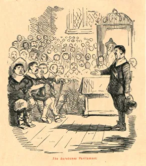 The Comic History Of England Gallery: The Barebones Parliament, 1897. Creator: John Leech