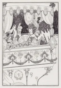 Alexander Pope Gallery: The Barge, 1895-1896. Creator: Aubrey Beardsley