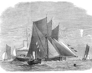 Edwin Weedon Prints: Barge-race on the Thames, 1872. Creator: Unknown