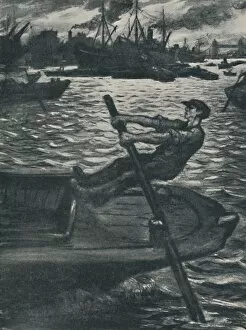 Londoners Then And Now Collection: The Bargee, 1920. Artist: CRW Nevinson