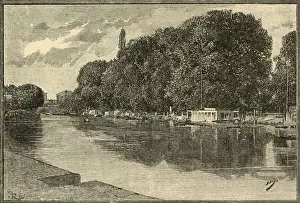 Oxford Gallery: The Barges, 1898. Creator: Unknown
