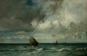 Barks Fleeing Before the Storm, 1870 / 75. Creator: Jules Dupré