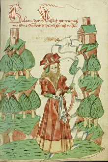 Diebold Lauber Prints: Barlaam with a Scroll; Barlaam und Josaphat