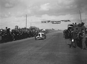 Benz Collection: A Barlows Benz 84hp at the finishing line, Southsea Speed Carnival, Hampshire, 1922