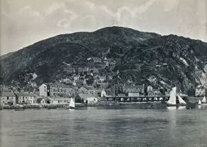 Barmouth Gallery: Barmouth - View from the Mawddach, Showing Heights, 1895