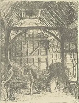 Sack Prints: The Barn. Creator: George Clausen