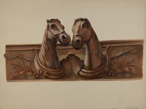 Walter Hochstrasser Prints: Barn Decoration, c. 1938. Creator: Walter Hochstrasser