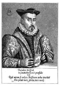 Philologist Prints: Barnabe Brisson, 16th century French philologist and jurist