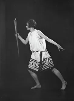 Barnard College group with Miss Larsen, ca. 1924. Creator: Arnold Genthe