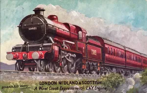 Barnard Way - London Midland & Scottish, a West Coast Express with L&Y Engine Barnard Way - London Midland & Scottish, a West Coast Express with L&Y Engine