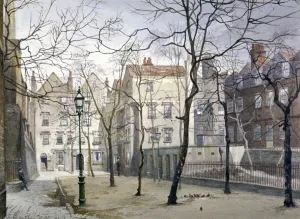 Barnards Inn Prints: Barnards Inn, London, 1888. Artist