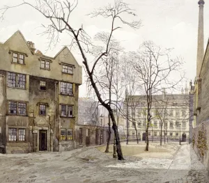 Barnards Inn Prints: Barnards Inn, London, 1888. Artist: John Crowther