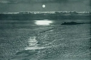 Desolate Prints: The Barne Glacier: A Crevasse With A Thin Snow Bridge, c1910-1913, (1913)