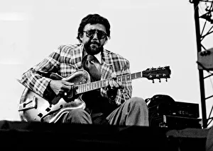 Barney Prints: Barney Kessel, Capital Jazz Festival, Knebworth, Herts, July 1982. Artist: Brian O Connor