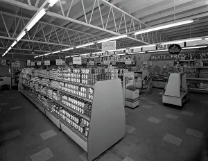 Barnsley Gallery: Barnsley Co-op, interior of the Jump Branch, near Barnsley, South Yorkshire, 1961