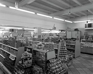 Barnsley Co-op, Kendray branch interior, Barnsley, South Yorkshire, 1961. Artist