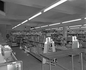 Barnsley Gallery: Barnsley Co-op, Kendray branch interior, Barnsley, South Yorkshire, 1961. Artist