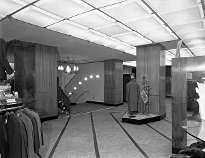 Barnsley Co-operative society, mens tailoring department, South Yorkshire, 1960