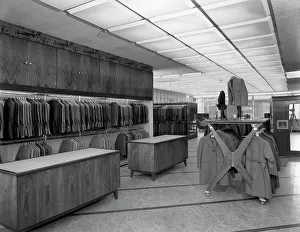 Barnsley Co-operative society, mens tailoring department, South Yorkshire, 1960