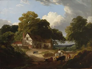 Smithsonian American Art Museum Collection: Barnyard Scene, late 18th-early 19th century. Creator: Robert Ladbrooke
