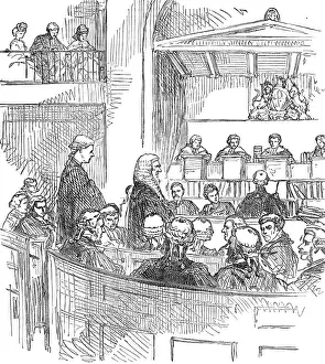 Serjeant At Law Prints: Baron Amphlett being admitted a Serjeant-At-Law, 1874. Creator: Unknown