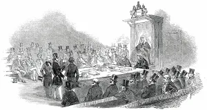 Trust Prints: Baron Rothschild at the Table of the House of Commons - Taking the Oaths