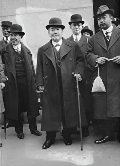 Industrialisation Prints: Baron Shibusawa, between c1910 and c1915. Creator: Bain News Service
