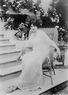 Fascinator Prints: Baroness de Guestre, between c1910 and c1915. Creator: Bain News Service