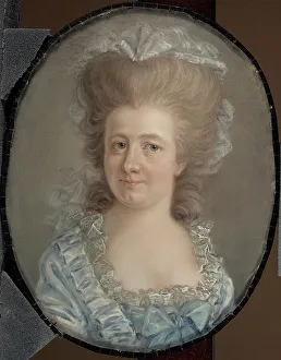 Lappet Prints: Baroness Maria Sofia Juliana von Blixen, 1768-1786. Creator: Gustaf Lundberg