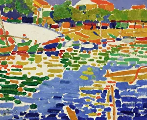 Fauvism Prints: Barques amarrees a l'Estaque