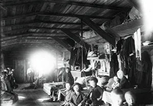 A barrack for family workers in Krasnoyarsk, 1890. Creator: Unknown