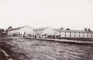 Brady Collection: Barracks at Alexandria, Virginia, 1861-65. Creator: Unknown