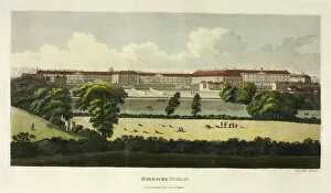 Neoclassical Gallery: Barracks, Dublin, published July 1795. Creator: James Malton
