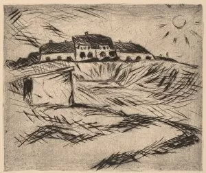 Walter Gallery: Barracks (Kaserne), 1916. Creator: Walter Gramatté